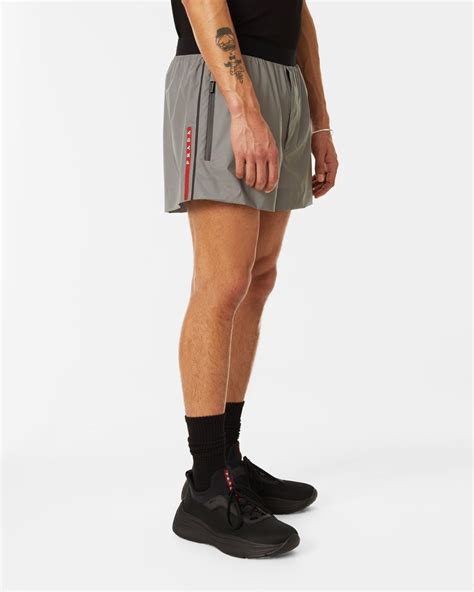 prada reflective shorts|Prada.